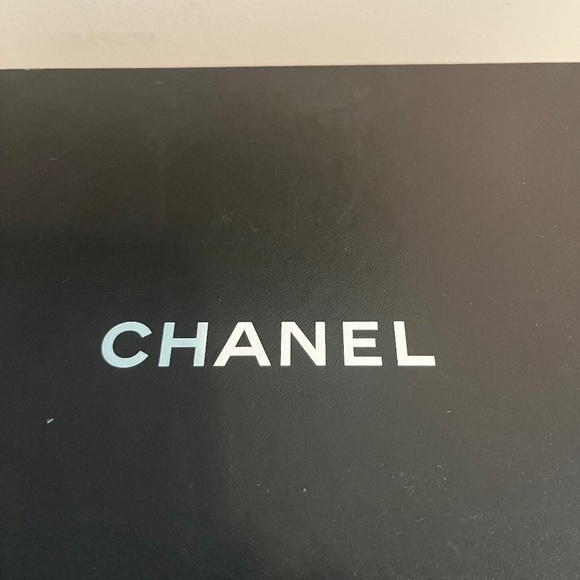 CHANEL White and Blue Sneakers with Cushioned Soles - Picture 10 of 12